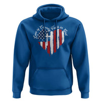 Patriotic Christian Hoodie Faith In God Heart Cross Flag 4th Of July Religious - Wonder Print Shop