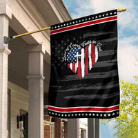 Patriotic Christian Garden Flag Faith In God Heart Cross Flag 4th Of July Religious