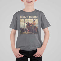 Funny 4th of July T Shirt For Kid Political Party Booze Cruise Founding Father - Wonder Print Shop