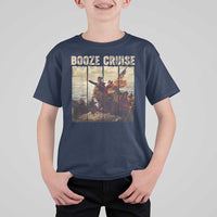 Funny 4th of July T Shirt For Kid Political Party Booze Cruise Founding Father - Wonder Print Shop