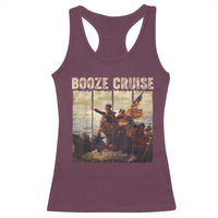Funny 4th of July Racerback Tank Top Political Party Booze Cruise Founding Father - Wonder Print Shop