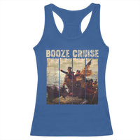 Funny 4th of July Racerback Tank Top Political Party Booze Cruise Founding Father - Wonder Print Shop