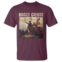 Funny 4th of July T Shirt Political Party Booze Cruise Founding Father - Wonder Print Shop