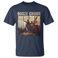 Funny 4th of July T Shirt Political Party Booze Cruise Founding Father - Wonder Print Shop