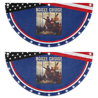 Funny 4th of July Patriotic Fan Flag Political Party Booze Cruise Founding Father
