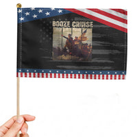 Funny 4th of July Patriotic Handheld Flag Political Party Booze Cruise Founding Father