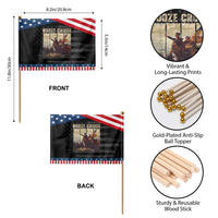 Funny 4th of July Patriotic Handheld Flag Political Party Booze Cruise Founding Father