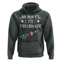 Mommy's Little Firecracker 4th of July Hoodie Patriotic American Flag - Wonder Print Shop