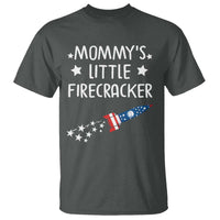 Mommy's Little Firecracker 4th of July T Shirt Patriotic American Flag - Wonder Print Shop