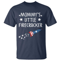 Mommy's Little Firecracker 4th of July T Shirt Patriotic American Flag - Wonder Print Shop