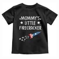 Mommy's Little Firecracker 4th of July Toddler T Shirt Patriotic American Flag - Wonder Print Shop