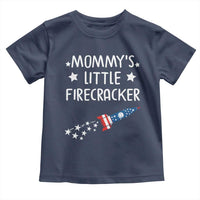 Mommy's Little Firecracker 4th of July Toddler T Shirt Patriotic American Flag - Wonder Print Shop
