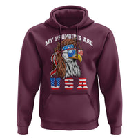 Funny 4th of July Hoodie My Pronouns Are USA Eagle American - Wonder Print Shop