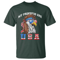 Funny 4th of July T Shirt My Pronouns Are USA Eagle American - Wonder Print Shop