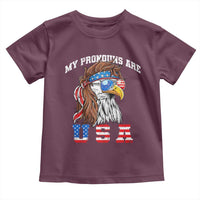 Funny 4th of July Toddler T Shirt My Pronouns Are USA Eagle American - Wonder Print Shop