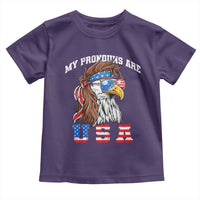 Funny 4th of July Toddler T Shirt My Pronouns Are USA Eagle American - Wonder Print Shop