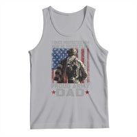 Proud Army Dad Tank Top I Once Protected Him Now He Protects Me - Wonder Print Shop