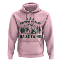 Support Wildlife Raise Twins Hoodie Twin Parent Mom Dad Bear Family
