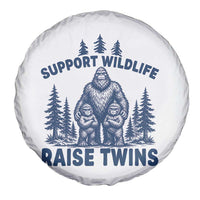 Support Wildlife Raise Twins Spare Tire Cover Twin Dad Mom Parent Bigfoot Family