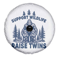 Support Wildlife Raise Twins Spare Tire Cover Twin Dad Mom Parent Bigfoot Family