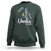 Cool Uncles Club Sweatshirt Funny Uncle Skeleton