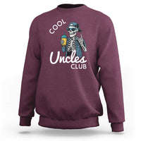 Cool Uncles Club Sweatshirt Funny Uncle Skeleton
