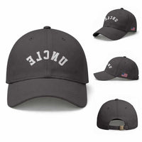 Uncles Baseball Cap Pregnancy Announcement Gifts For Uncle Retro Upside Down Text