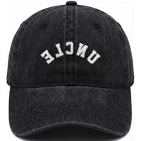 Uncles Washed Cotton Baseball Cap Pregnancy Announcement Gifts For Uncle Retro Upside Down Text