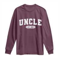 Promoted To Uncle Est 2026 Long Sleeve Shirt New Uncle Gift