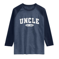 Promoted To Uncle Est 2026 Raglan Shirt New Uncle Gift