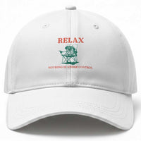 Chill Pug Baseball Cap Vintage Dog Lovers Relax Nothing Is Under Control Summer Chilling Vibes