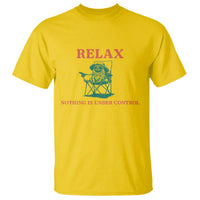 Chill Pug T Shirt Vintage Dog Lovers Relax Nothing Is Under Control Summer Chilling Vibes