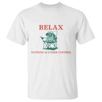 Chill Pug T Shirt Vintage Dog Lovers Relax Nothing Is Under Control Summer Chilling Vibes
