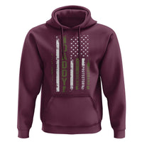 Daddy Husband Protector Hero Hoodie Fathers Day Vintage American Flag