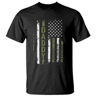 Daddy Husband Protector Hero T Shirt Fathers Day Vintage American Flag