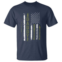 Daddy Husband Protector Hero T Shirt Fathers Day Vintage American Flag