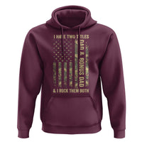 Funny Stepdad Hoodie I Have Two Titles Dad And Bonus Dad Camo American Flag