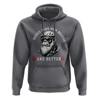 Bonus Dad Gifts Hoodie Retro Bigfoot Stepdad With Beards Are Better