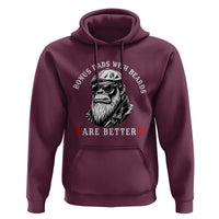 Bonus Dad Gifts Hoodie Retro Bigfoot Stepdad With Beards Are Better