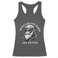 Bonus Dad Gifts Racerback Tank Top Retro Bigfoot Stepdad With Beards Are Better