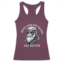 Bonus Dad Gifts Racerback Tank Top Retro Bigfoot Stepdad With Beards Are Better