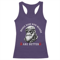 Bonus Dad Gifts Racerback Tank Top Retro Bigfoot Stepdad With Beards Are Better