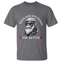Bonus Dad Gifts T Shirt Retro Bigfoot Stepdad With Beards Are Better