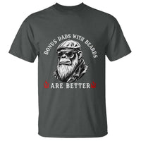 Bonus Dad Gifts T Shirt Retro Bigfoot Stepdad With Beards Are Better