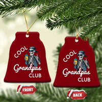 Cool Grandpas Club Ceramic Ornament Fathers Day Best Grandpa Skeleton