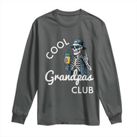 Cool Grandpas Club Long Sleeve Shirt Fathers Day Best Grandpa Skeleton