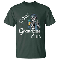 Cool Grandpas Club T Shirt Fathers Day Best Grandpa Skeleton