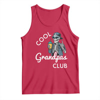 Cool Grandpas Club Tank Top Fathers Day Best Grandpa Skeleton