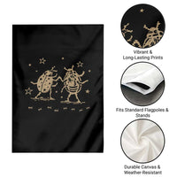 Dancing Lady Bugs Happy Little Insects Nature Lovers Garden Flag