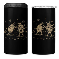 Dancing Lady Bugs Happy Little Insects Nature Lovers 4 in 1 Can Cooler Tumbler
